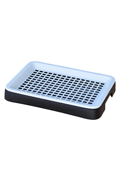 Choice3 Black White Rabbit Litter Tray Rabbit Toilet Portable with Grate Doub...