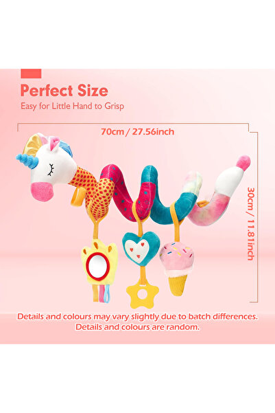 choice2 Unicorn-Wind 1pcs Soft Giraffe Animal Handbells Rattles Plush Infant ...