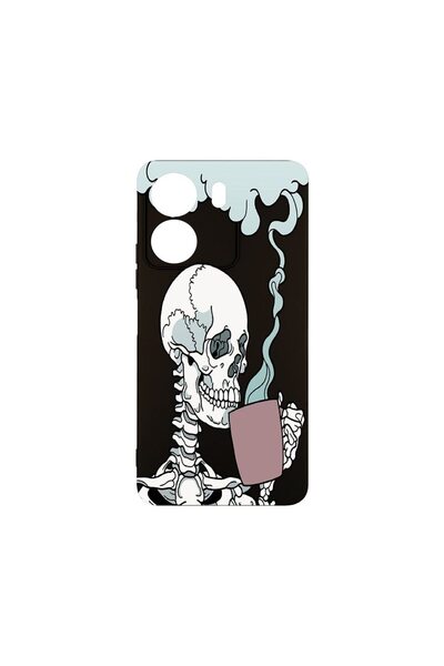 bestcase Θήκη Σιλικόνης Premium, Συμβατή με Xiaomi Poco C65, Σχέδιο Κρανίο, Λ...