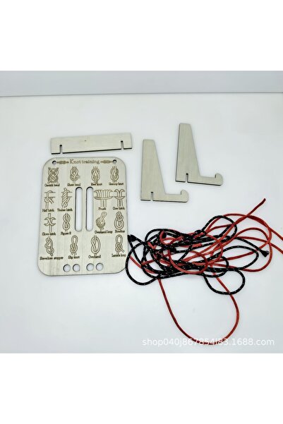 Choice poplar wood Learn Knot Training Board Kit: Hands-On Practice for Reef/...