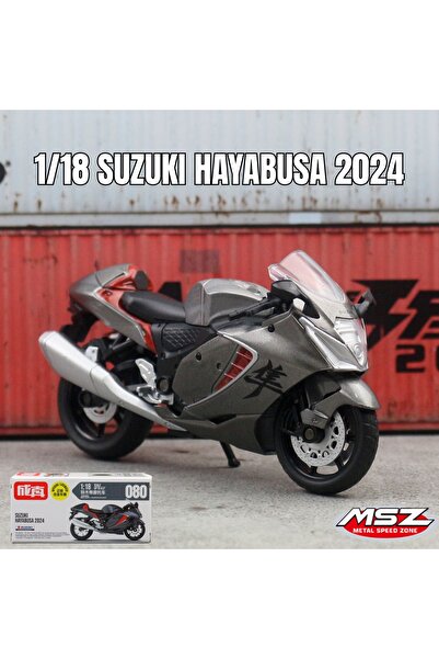 Choice1 GRAY MSZ 1:18 Suzuki Hayabusa 2024 Toy Motorcycle Diecast Alloy Minia...