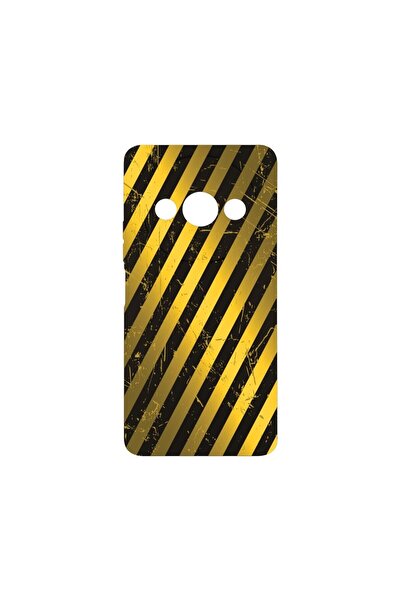 bestcase Λεπτή Θήκη Σιλικόνης 0.8MM, Συμβατή με Xiaomi Redmi A3, Χρυσές Ρίγες...