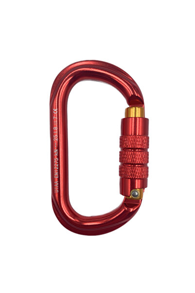 choice2 7108TN-Red CLIWIZ العلامة التجارية 25KN قفل أمان تلقائي حلقة تسلق احت...