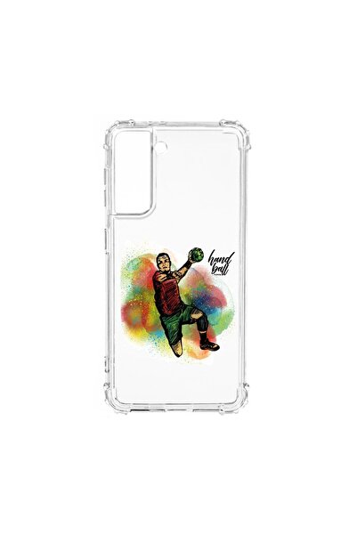 bestcase Husa Anti Shock, Compatibila Cu Samsung Galaxy S21, Handball Player,...