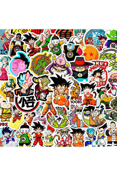 Choice Bandai 60PCS 60Pcs Japanese Anime Dragon Ball Goku Stickers Cool Carto...