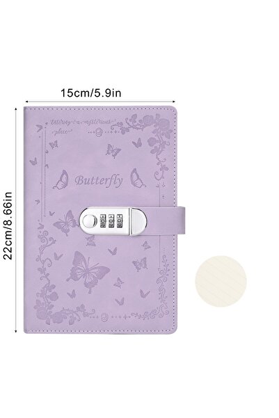 Choice6 A5 5 1spc A5 Password Diary with Lock Stationery Notebook Thickened C...