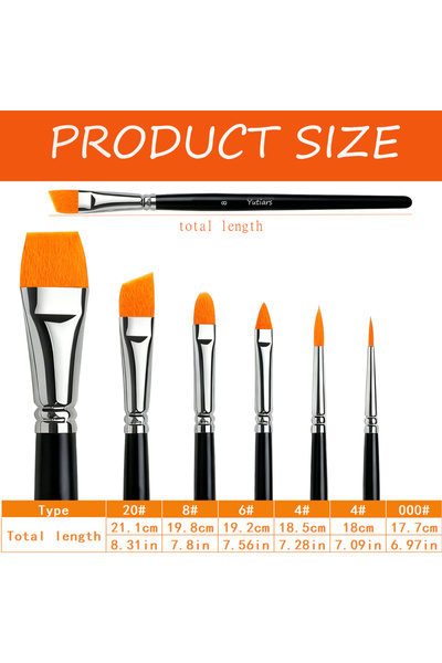Choice 6 pcs 6 Pcs Face Painting Brush Kit Professional Quality Art Brushes f...