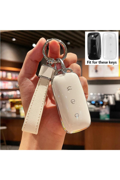 choice2 for Galaxy EX5 Style 4-White Car Key Case Cover for Geely EX5 Accesso...