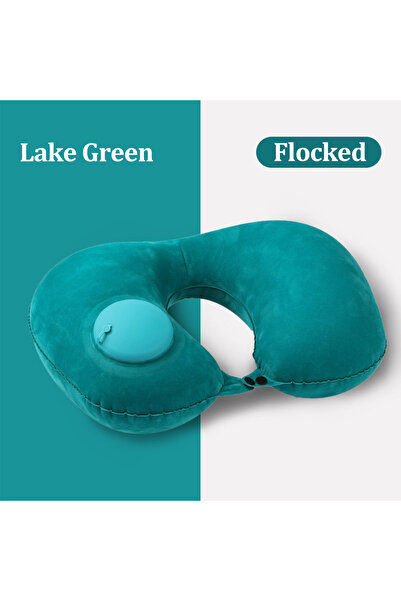 Choice1 Lake Green Inflatable Neck Pillow for Traveling, Blow Up Neck Pillows...