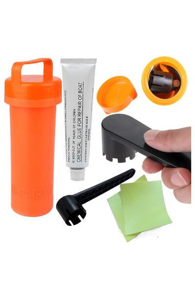 zola Kit reparatie SUP, caiac si barca gonflabila, petice vinil, lipici 14.8 ...