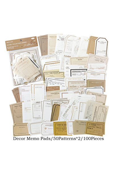 Choice C Journamm 100pcs/pack Creative Memo Pads Set DIY Scrapbooking School ...