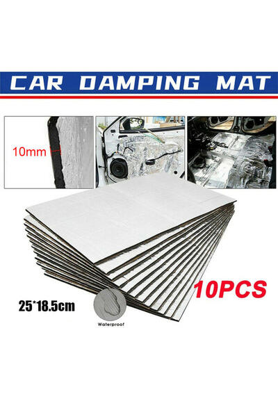 Choice4 250X180X10mm 10PCS Car Sound Deadener Heat Insulation Mat For Auto Va...