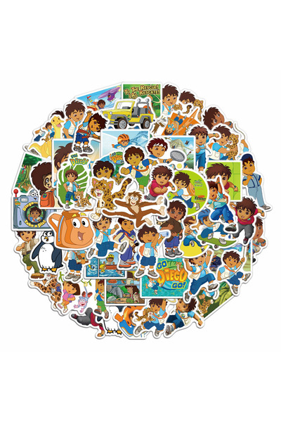 Choice 50pcs 50Pcs Go Diego Go Graffiti Stickers Decorative Phone Cases Noteb...