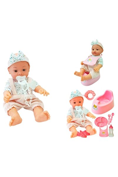 ANGMAD Păpușă interactivă pentru bebeluși 32 cm, ANGMAD, 12 sunete realiste, ...