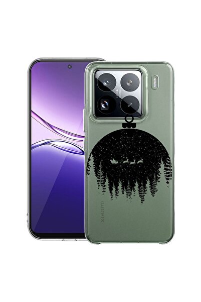 bestcase ¬Æ Husa Clear Slim Silicon Compatibila cu Xiaomi 15, Xmas Globe, 209...