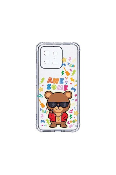bestcase Противоударен калъф 1.5ММ, съвместим с Xiaomi 13, Сладък дизайн  "Пл...
