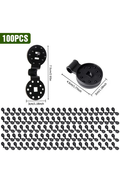 Choice 100pcs 100pcs Plastic Awning Clips Heavy Duty Shade Cloth Net Fix Clam...