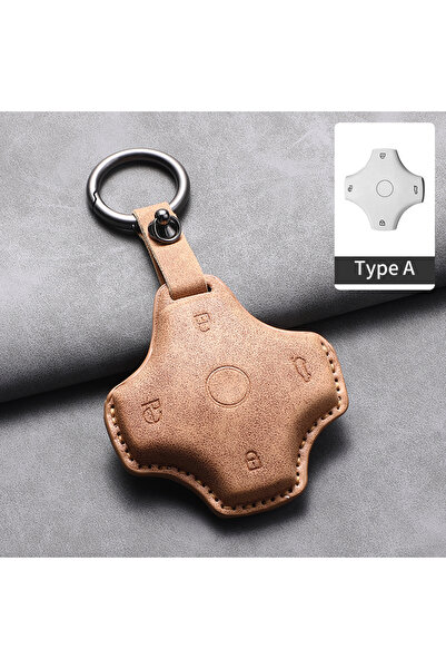 Choice6 غطاء مفتاح سيارة من الجلد البني A1 لسيارات دونغفنغ Eπ Eπ007 Eπ008 007...