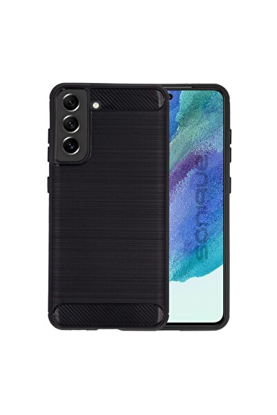 Sonique Θήκη Σιλικόνης Carbon Brushed Samsung Galaxy S22 Plus Μαύρο