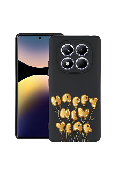 bestcase ¬Æ Husa pentru Xiaomi Redmi Note 14 Pro 4G, Happy New Year, Slim Sil...