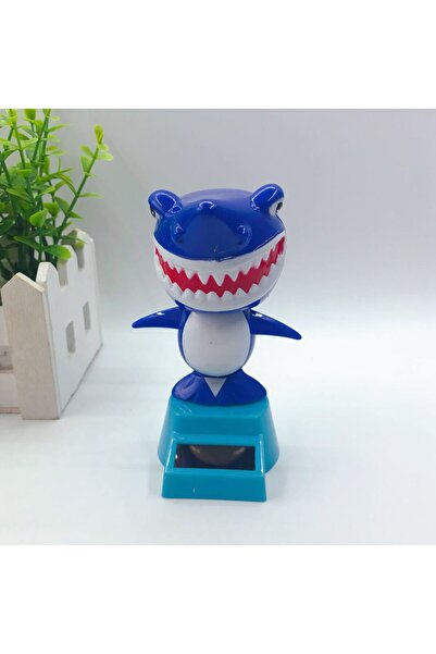 choice2 Blue 1pc Car Decoration Solar Energy Decoration Shaking Head Doll Car...
