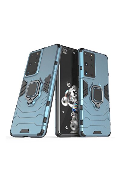 OEM Ring Armor Kickstand magnetic car holder Samsung Galaxy S21 Ultra Μπλέ