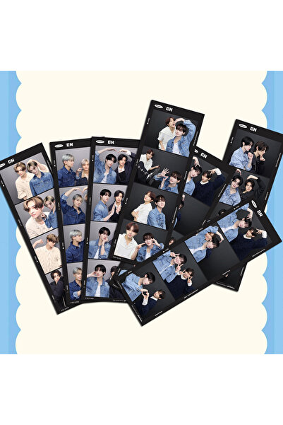 Choice EN 8Pcs/Set Kpop Idol JUNGWON HEESEUNG JAY Funny 4-Piece Grid Selfie D...