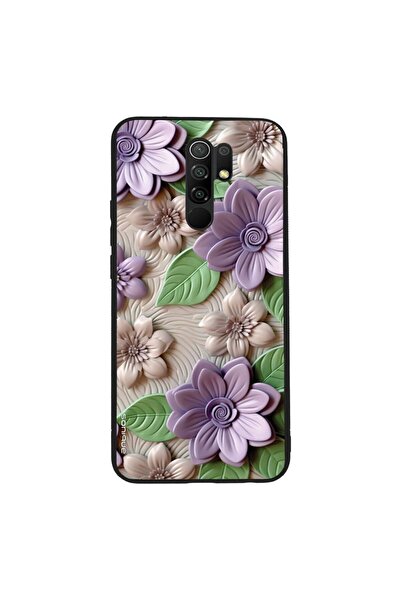 Sonique Θήκη 3D Flower Series για Xiaomi Redmi 9 Βιολετί