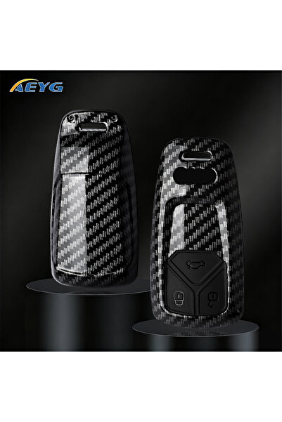 Choice5 Carbon Fashion ABS Car Remote Key Case Cover Shell For Audi A4 A4L A5...