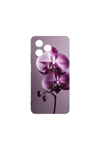 bestcase Калъф за Xiaomi Redmi 13, Тънък силиконов, Розова орхидея, Защита на...