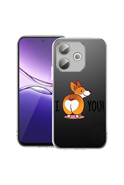 bestcase Διαφανής Θήκη Σιλικόνης για OPPO A5 Pro 5G, Χαριτωμένο Emoji σκυλάκι...