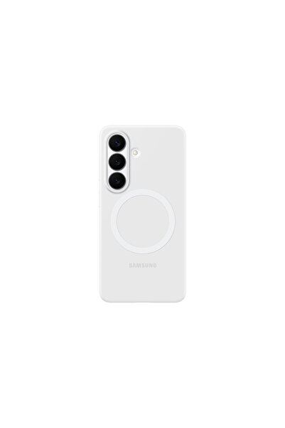 Samsung Galaxy S26 Silikon Magnet Kılıf Beyaz