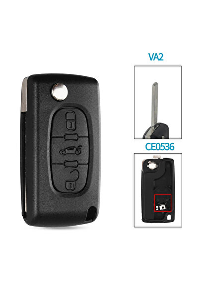 Choice12 3BT VA2 CE0536 KEYYOU 10pcs Flip Folding Remote Car key Shell For pe...