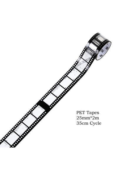 Choice شريط لاصق من البولي إيثيلين تيريفثالات (PET) بتصميم فيلم ريترو مقاس 25...