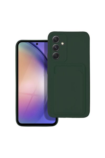 Sonique Θήκη Σιλικόνης Card Case Samsung Galaxy A54 5G Πράσινο Σκούρο