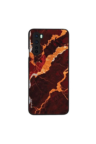 Sonique Θήκη Marble Series για OnePlus Nord Κόκκινο