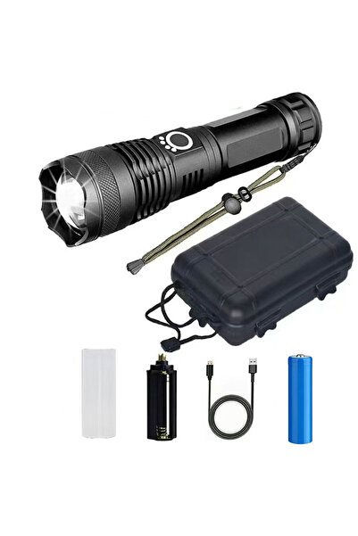 Choice1 18650 with box Rechargeable LED Flashlight Super Bright Aluminum Allo...