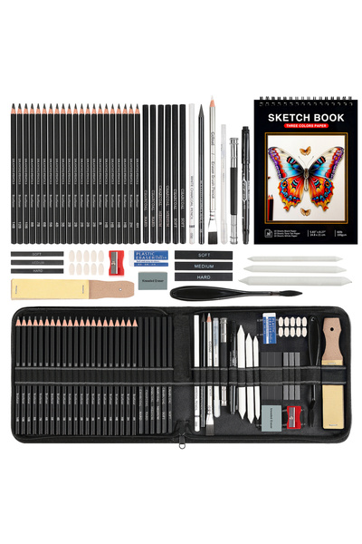 Choice4 58 pcs 14-60 pcs Drawing Set Sketching Kit - Art Supplies,for Adults ...