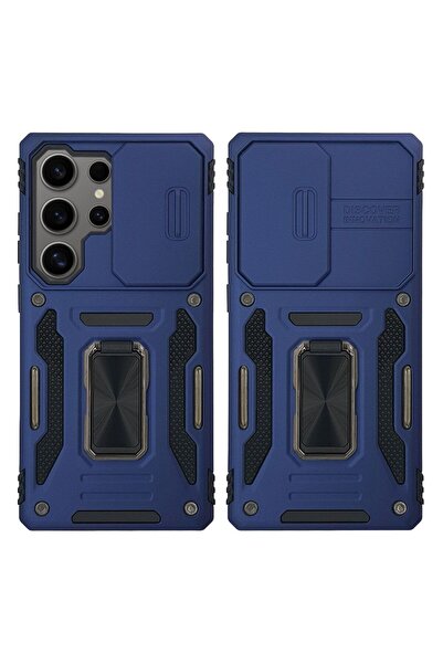 Sonique Θήκη Ring Armor CamShield για Samsung Galaxy S24 Ultra Μπλέ