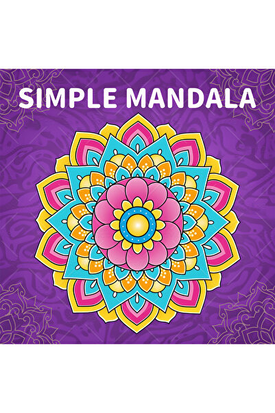Choice 20x20cm 24pages SIMPLE MANDALA Coloring Book Simple Joys Stress Relief...