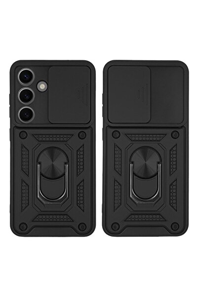 Sonique Θήκη Ring Armor CamPro για Samsung Galaxy S24 Μαύρο