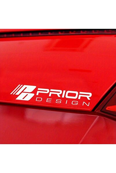 choice2 White 1pc Stylish Prior Design Car Motorcycle Sticker Decal to Decora...