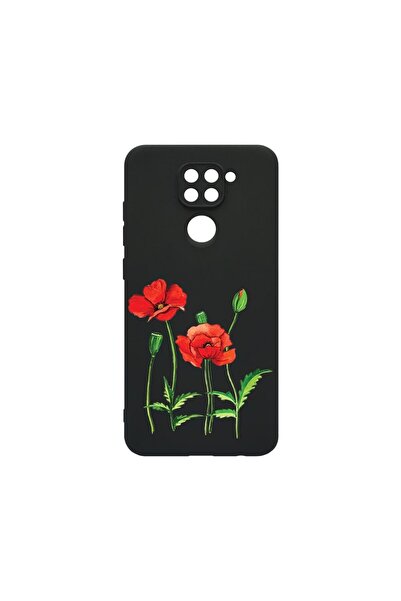 bestcase Тънък силиконов калъф 0.8ММ, съвместим с Xiaomi Redmi Note 9, Червен...