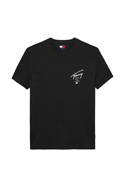 Tommy Hilfiger Tricou bărbătesc cu mânecă scurtă, cu logo semnătură pe spate,...