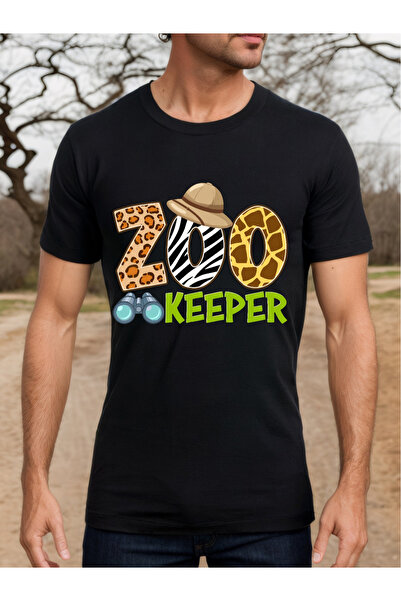 Aura YIO قميص/تي شيرت رجالي بأكمام قصيرة من Zookeeper Wildlife