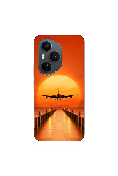 OEM Husa compatibila cu Honor 400 Pro Silicon Gel Tpu Model Airplane Sunset