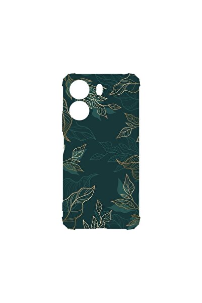 bestcase Husa Anti Shock 1.5MM, compatibilă cu Xiaomi Redmi 13C, Green Feathe...
