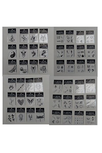 Airbrush Tattoo 500 Yapıştırma Dövme Stand Hediyeli Toptan Geçici Dövme Paketi