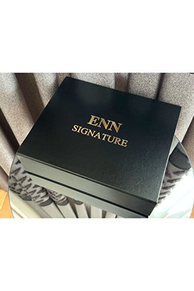 ENN LUXURY Signature Siyah Deri Kutulu, Fincanlı, 12 Adet Türk Kahvesi Ve 12 ...