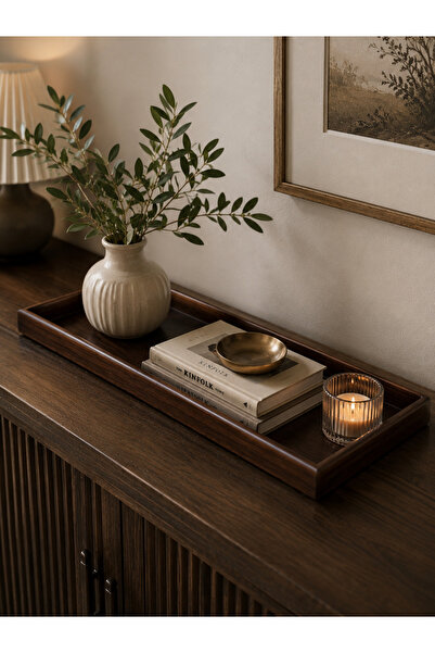 Aşkana Wooden 2-Piece Large Rectangular Tray, Serving & Presentation Tray |  ...